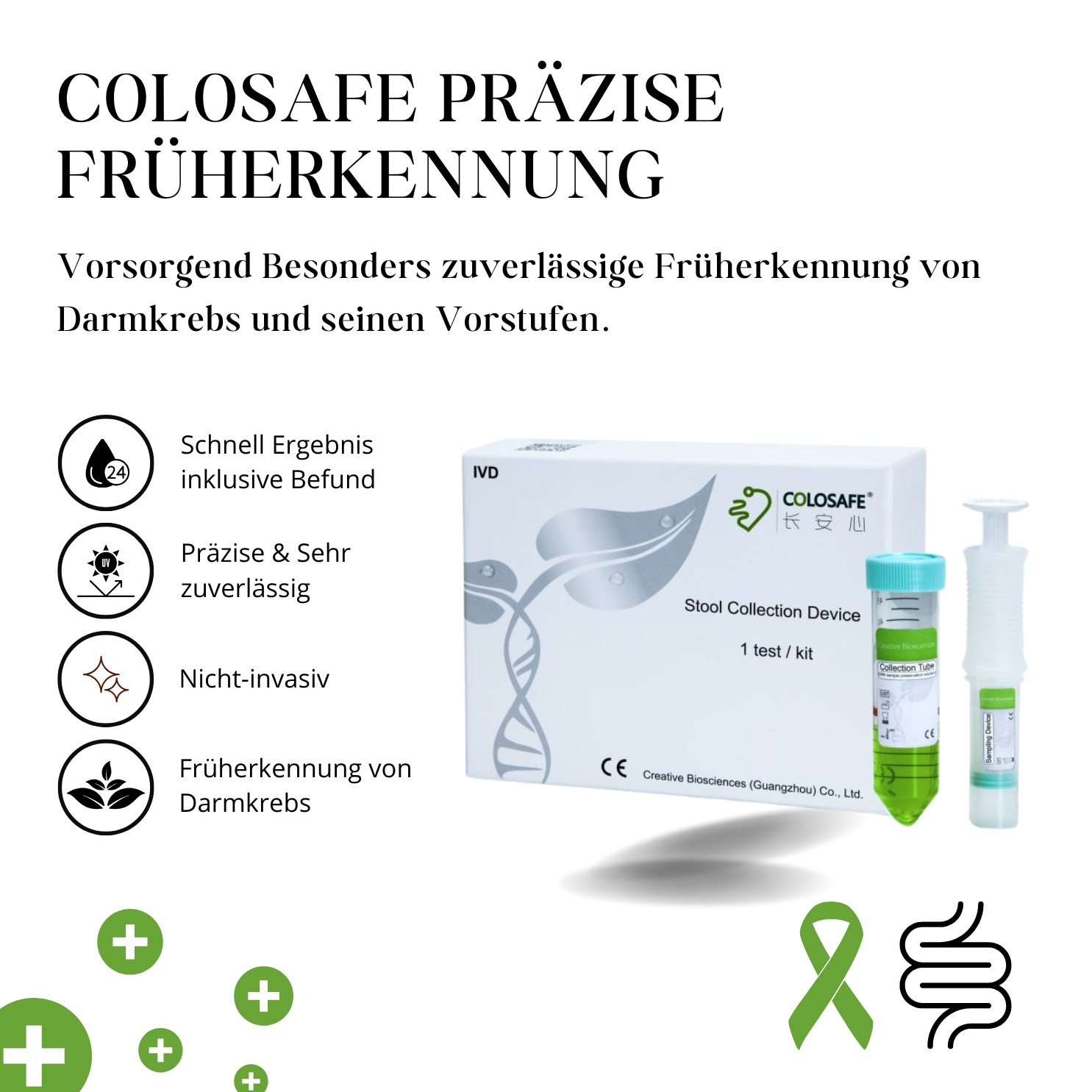 Colosafe präzise Früherkennung - Darmkrebsfrüherkennung