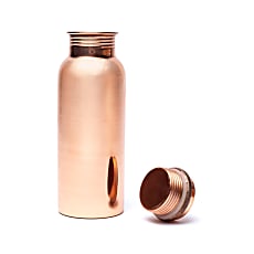 Polished copper water bottle – Figure 1 of 5