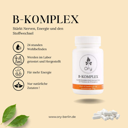 B-complex vitamin capsules