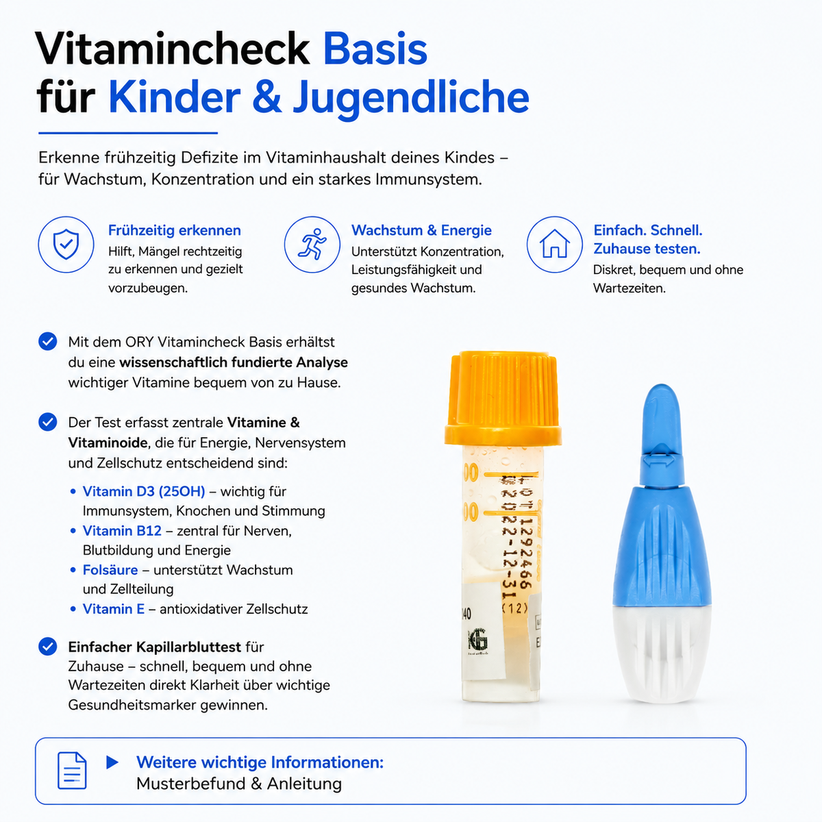 Vitamincheck Basis für Kinder & Jugendliche – Abbildung 1 von 3