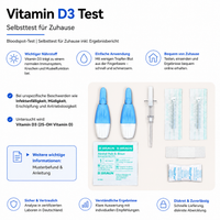 Vitamin D3 Test | Vitamin D3 Selbsttest für Zuhause inkl. Ergebnisbericht – Abbildung 1 von 3