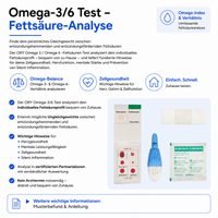 Omega-3/6 Test -Fettsäure-Analyse