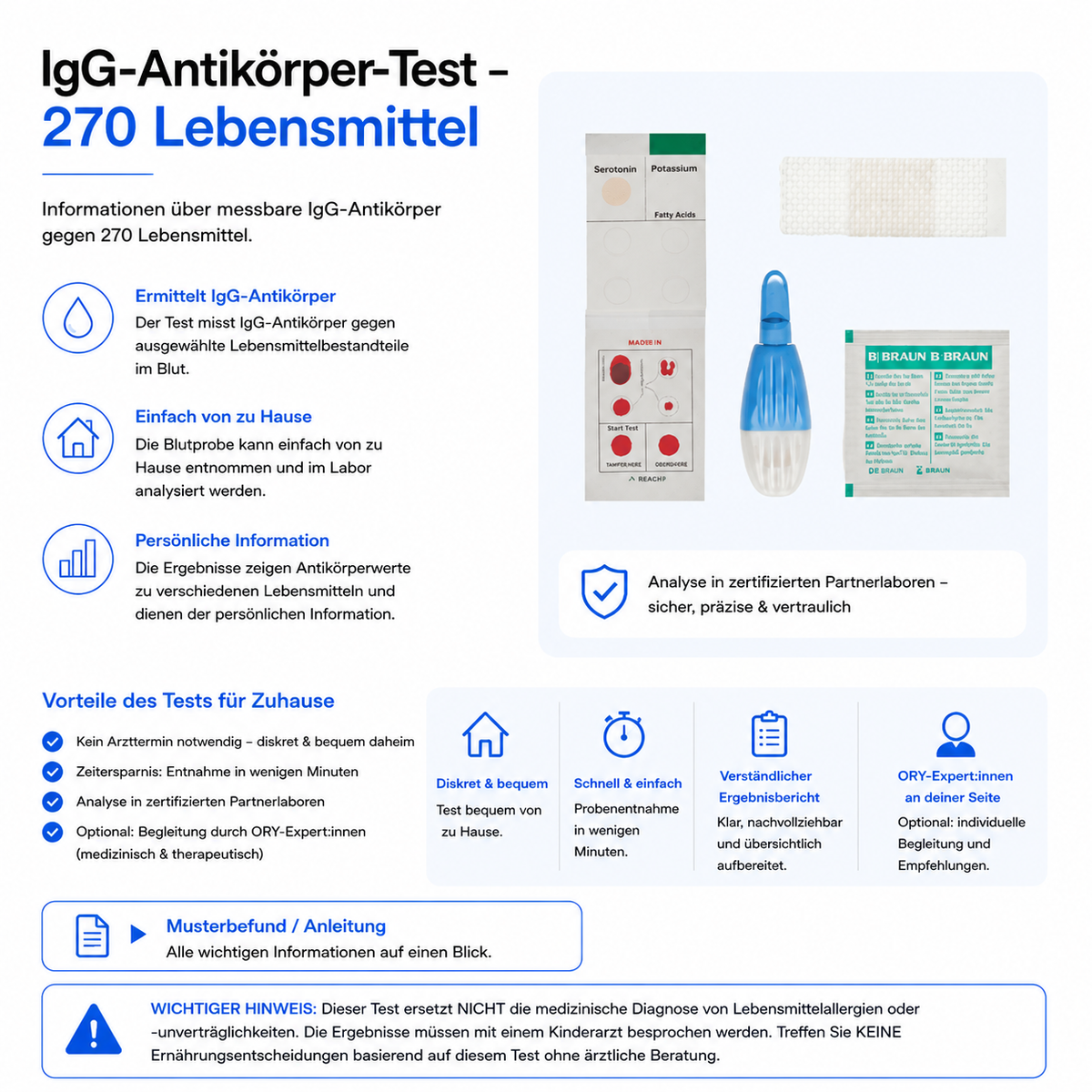 IgG-Antikörper-Test – 270 Lebensmittel analysieren – Abbildung 1 von 4