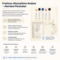 Fruktose-Absorptions-Analyse – Atemtest-Parameter