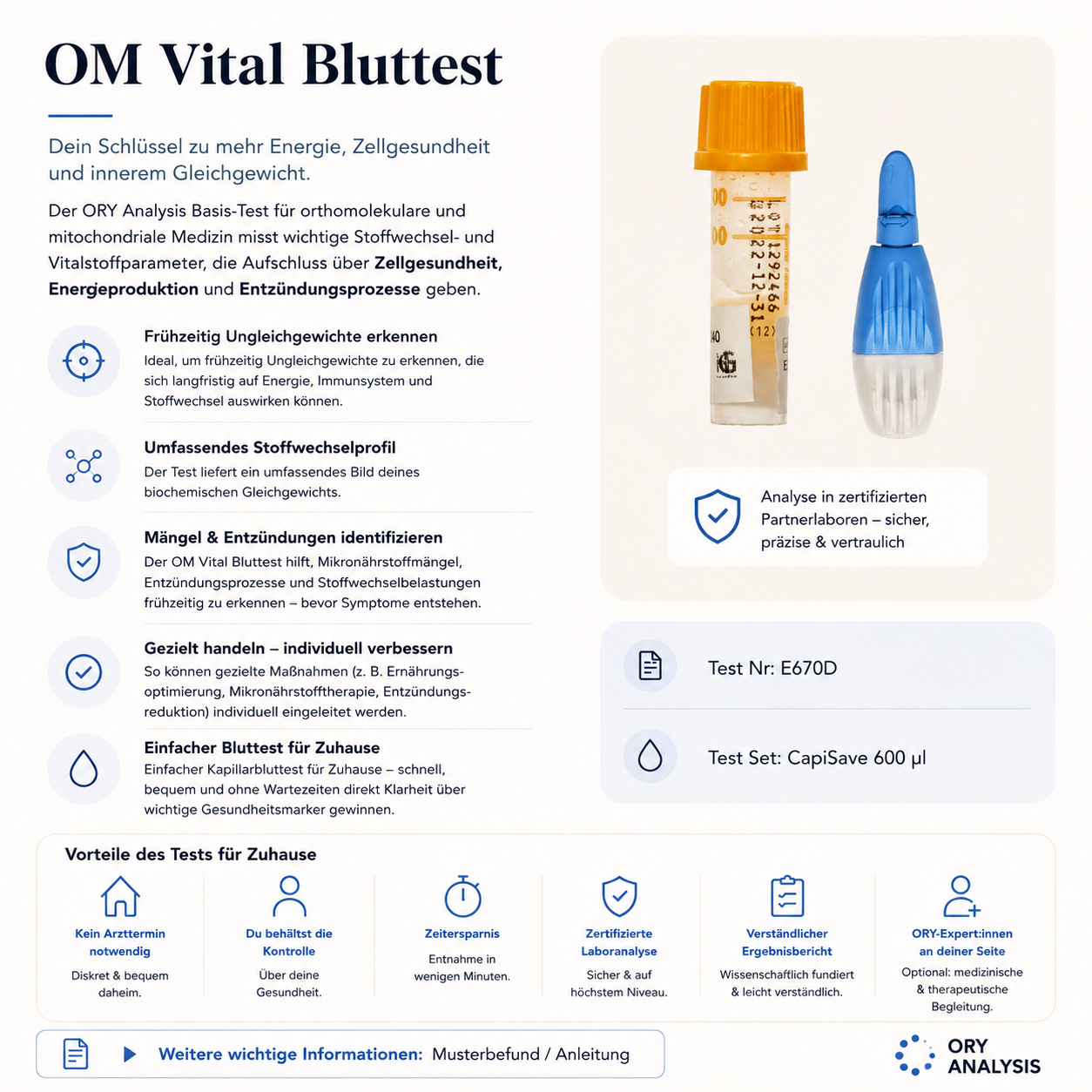 OM Vital Bluttest