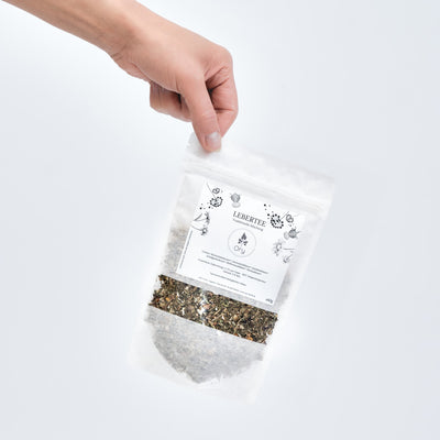 Liver tea herbal tea blend with bitter substances