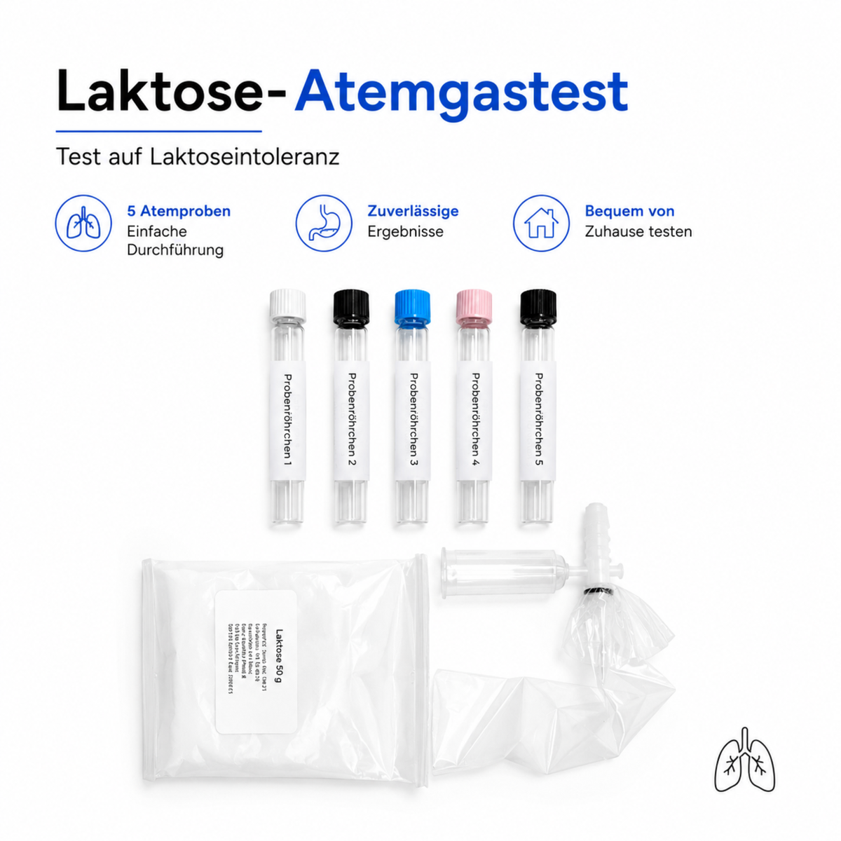 Laktose-Atemgastest – Abbildung 1 von 3