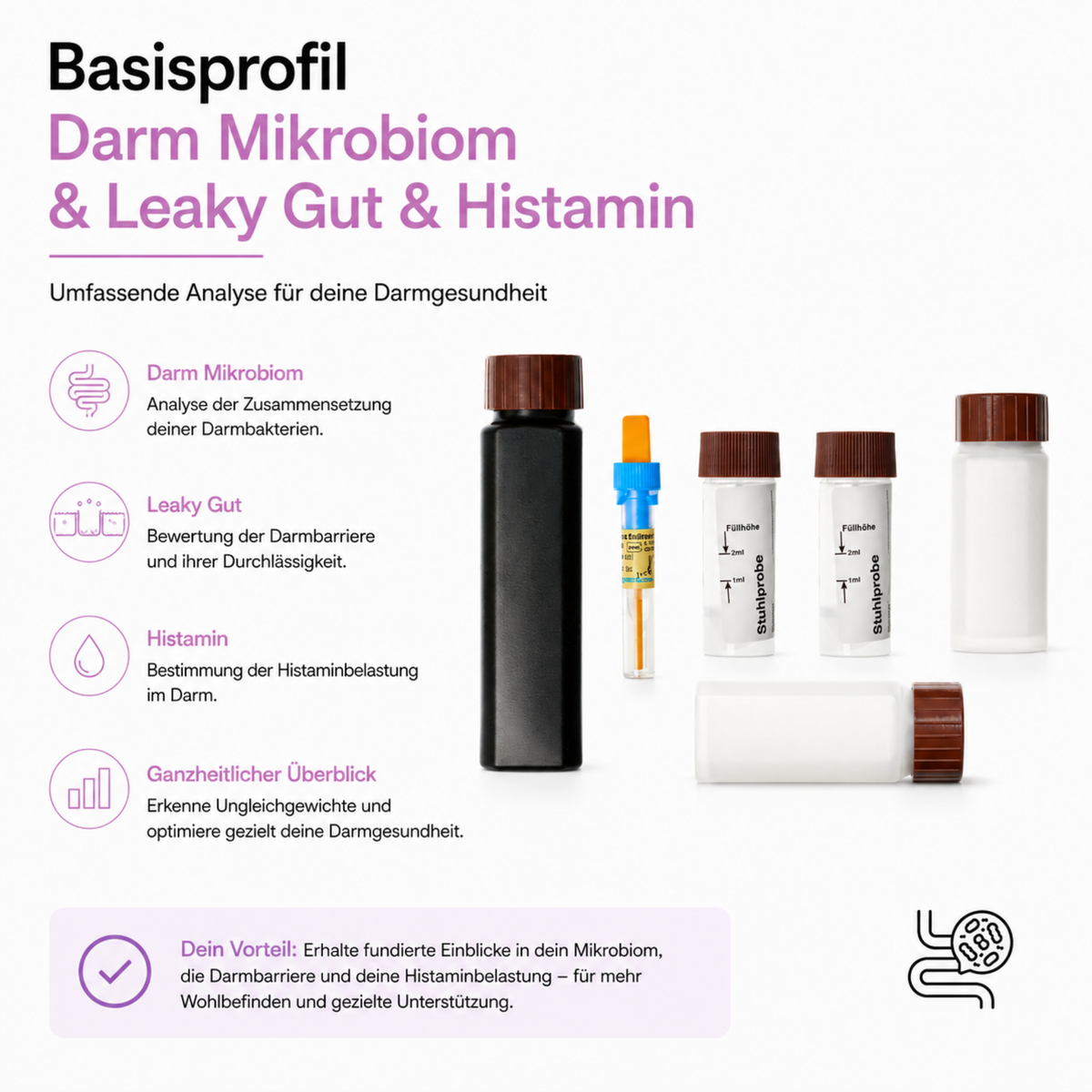 Basisprofil Darm Mikrobiom & Leaky Gut & Histamin