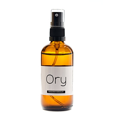 Ory Rosenhydrolat Rosenwasser 100 ml Flasche mit Sprühverschluss für Hautpflege und Feuchtigkeitsspendend.