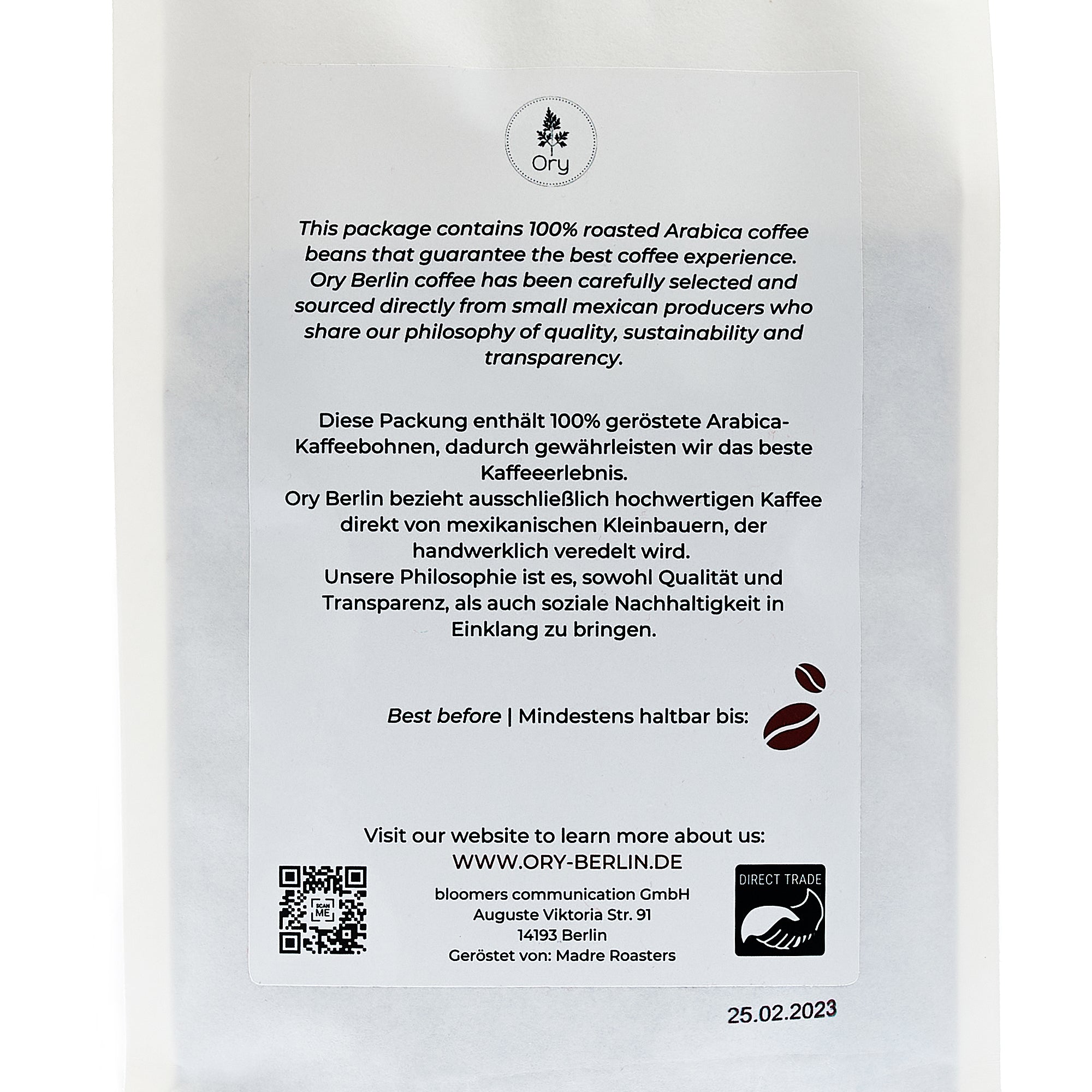 ORY Coffee Premium Quality