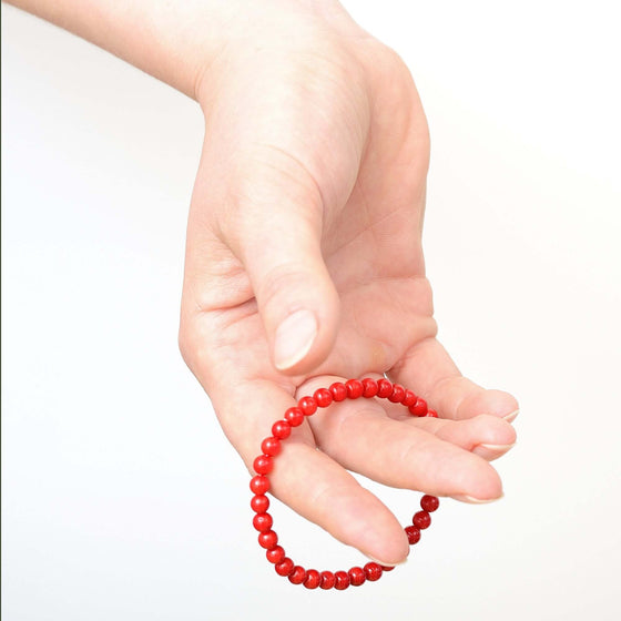 Bamboo coral bracelet