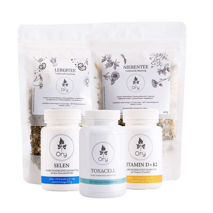 Toxacell Package with Selenium, Vitamin D+K2 & Teas