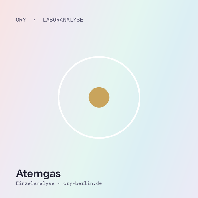 Fruktose-Atemtest: neutrale ORY-Abbildung für eine Atemgas-Analyse