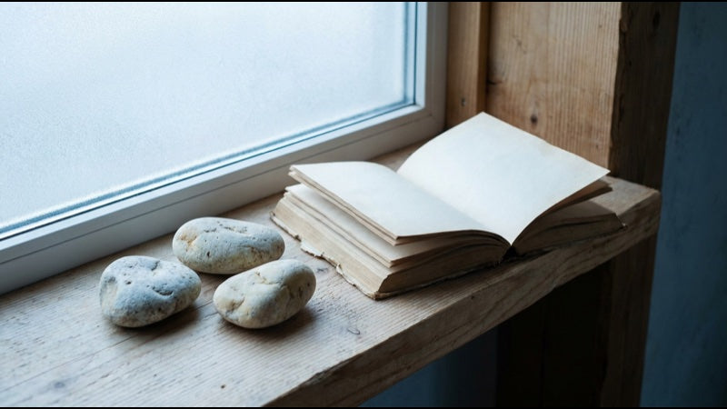 Buch und Zubehör auf einem Tisch